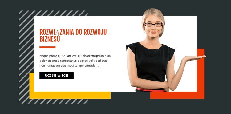 Rozwój biznesowy Kreator witryn internetowych HTML