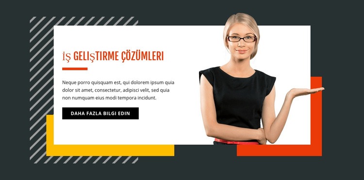 İş Geliştirme Html Web Sitesi Oluşturucu