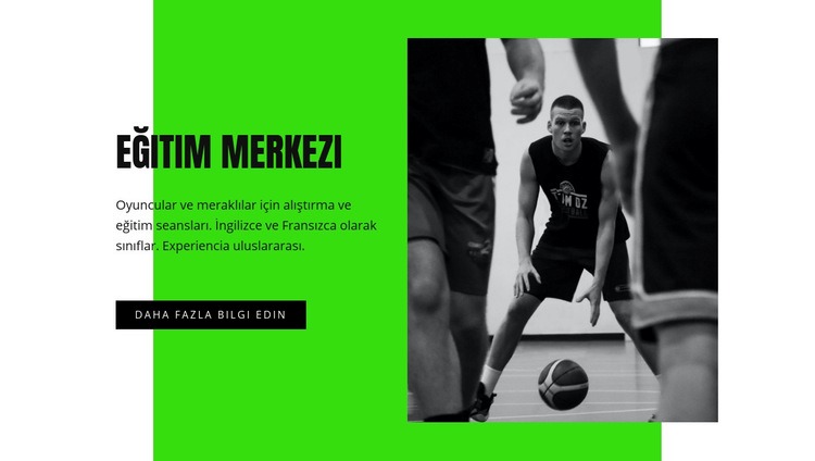 Basketbol eğitim merkezi Joomla Şablonu