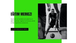 Basketbol Eğitim Merkezi - Ücretsiz Bir Sayfalık Şablon