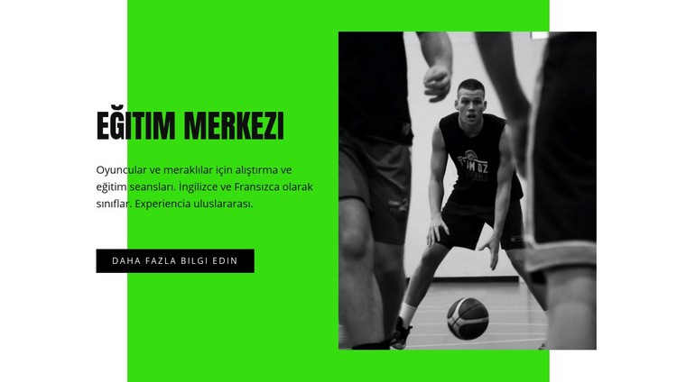 Basketbol eğitim merkezi WordPress Teması