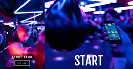 Free Homepage Design For Modern Sport Club