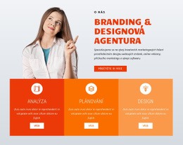 Branding Design Šablona Vstupní Stránky