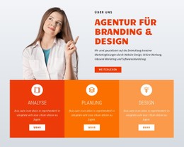 Agentur Für Branding Und Design Zielseitenvorlage