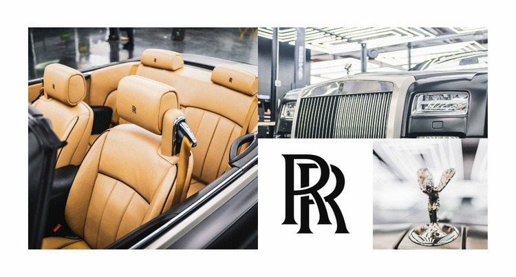 Rolls-Royce-Autos Eine Seitenvorlage