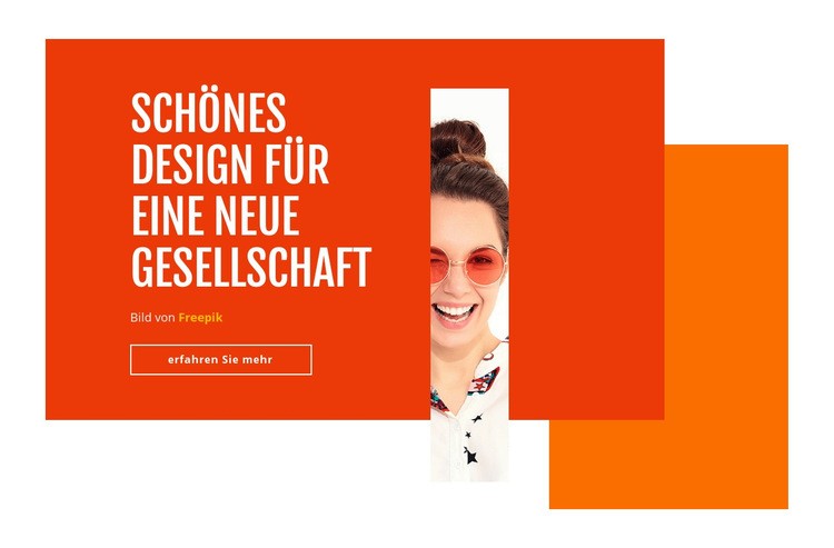 Schönes Design Eine Seitenvorlage