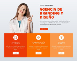 Agencia De Branding Y Diseño - Tema Joomla