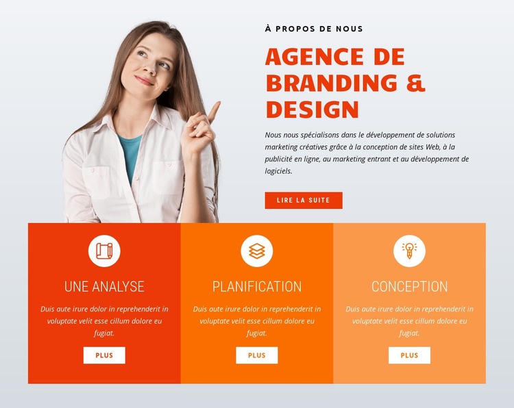 Agence de marque et de design Conception de site Web