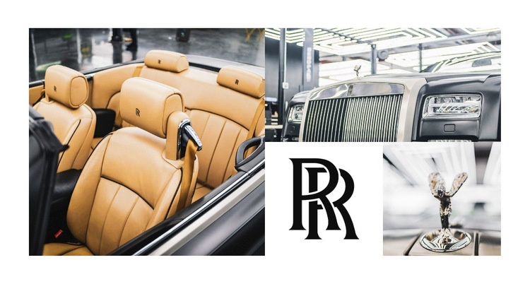 Rolls-Royce motoros autók CSS sablon
