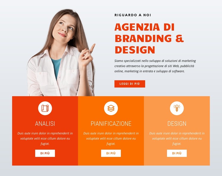 Agenzia di branding e design Modello CSS