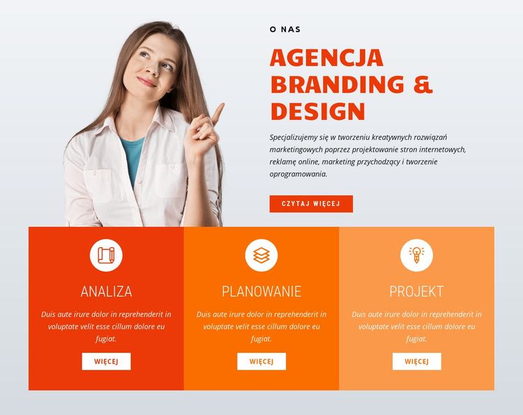 Agencja brandingowo-projektowa Motyw WordPress