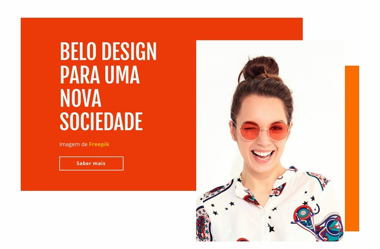 Belo design Maquete do site
