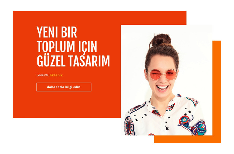 Güzel tasarım HTML Şablonu