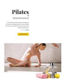 HTML5-Responsive Für Pilates Und Gewichtsverlust