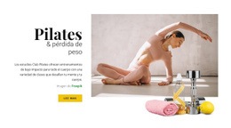 Pilates Y Adelgazamiento: Plantilla De Sitio Web Sencilla
