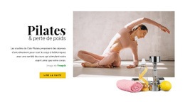 Pilates Et Perte De Poids - Maquette De Site Web Pour N'Importe Quel Appareil