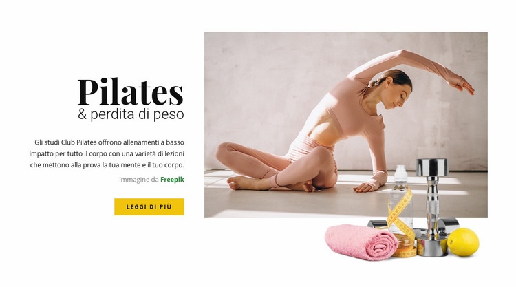 Pilates e perdita di peso Pagina di destinazione