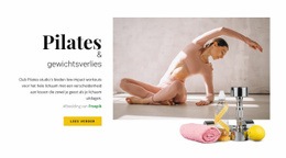 Pilates En Gewichtsverlies - Creatieve Multifunctionele Sjabloon