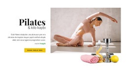 Pilates Ve Kilo Verme Için HTML5 Duyarlı