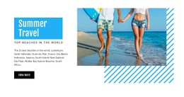 Summer Travel CSS Website Template