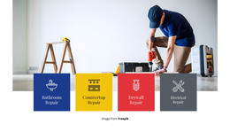 Premium Homepage Design For General Home Repair