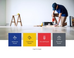 HTML Page Design For General Home Repair