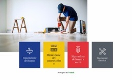 Fantastico Design Del Sito Web Per Riparazione Generale Della Casa