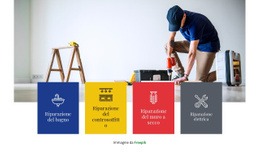 Riparazione Generale Della Casa - Modello Di Mockup Del Sito Web