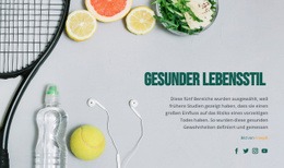 Gesunder Lebensstil - Leere HTML5-Vorlage