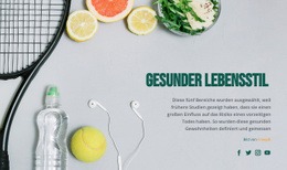 Gesunder Lebensstil - Anpassbares, Professionelles Website-Modell