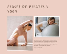 Clases De Pilates Y Yoga - Free HTML Website Builder