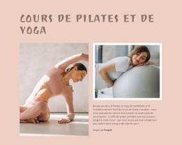 Maquette De Site Web Exclusive Pour Cours De Pilates Et De Yoga