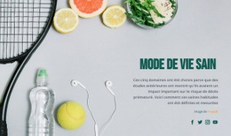 Mode De Vie Sain – Modèle Vierge HTML5