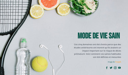 Mode De Vie Sain : Modèle De Site Web Simple