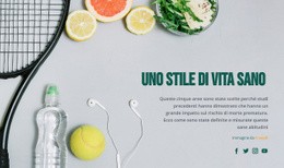 Generatore Di Siti Web Pronto All'Uso Per Uno Stile Di Vita Sano