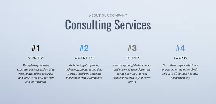 Corporate affairs & communications One Page Template