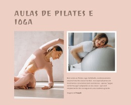 Aulas De Pilates E Ioga - Free HTML Website Builder