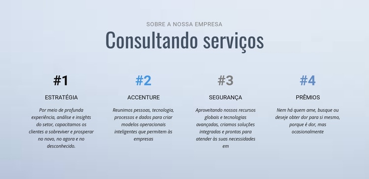 Assuntos corporativos e comunicações Landing Page