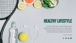 Healthy Lifestyle - Static Website Template