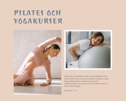 Yoga, Träning Och Pilates - HTML-Kodmall