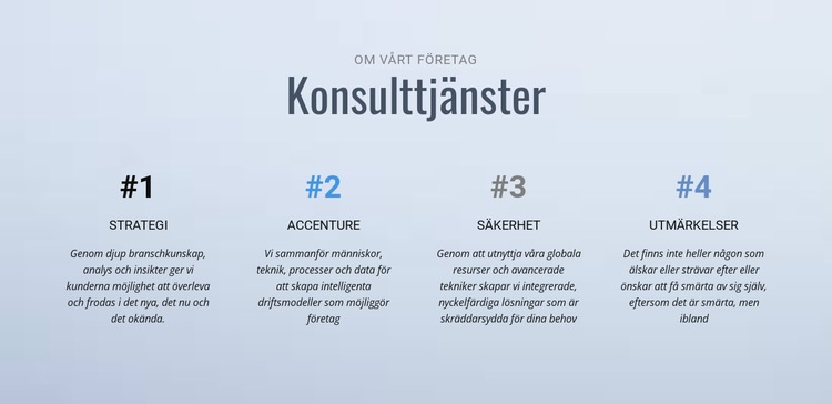 Företag och kommunikation HTML-mall