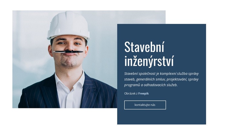 Stavební inženýrství Šablona CSS