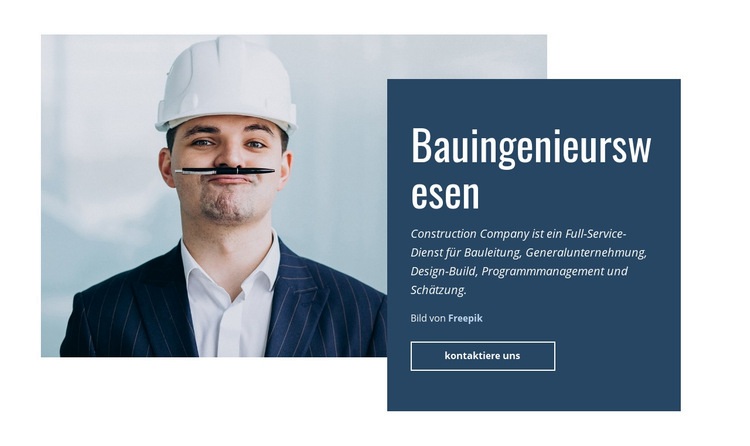 Bauingenieurswesen Website design