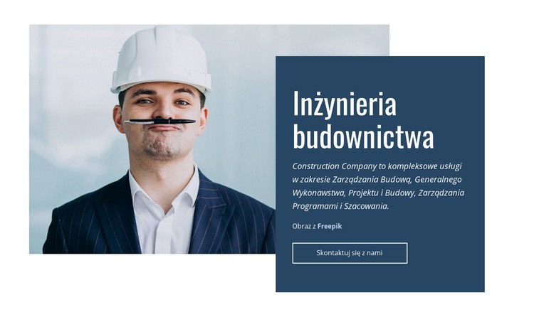 Inżynieria budownictwa Szablony do tworzenia witryn internetowych