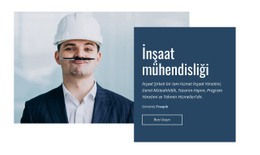 İnşaat Mühendisliği - Modern HTML5 Şablonu