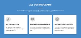 Life-Changing Art Programs Store Template