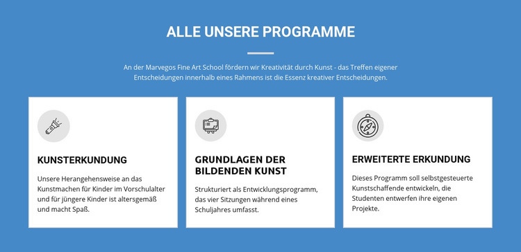 Lebensverändernde Kunstprogramme HTML Website Builder