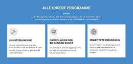 Lebensverändernde Kunstprogramme – Gebrauchsfertige HTML5-Vorlage