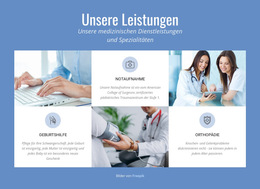 Medizinischer Dienst – Responsive Website-Vorlage