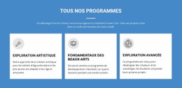Programmes Artistiques Qui Changent La Vie – Modèles De Conception De Sites Web